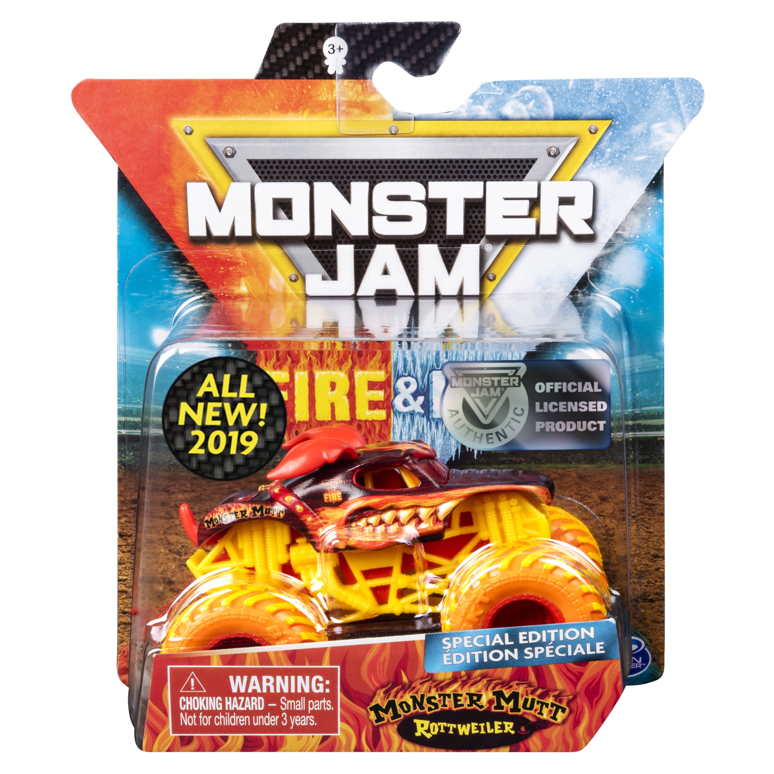 Monster Jam Fire Ice Monster Mutt Monster Truck Die Cast