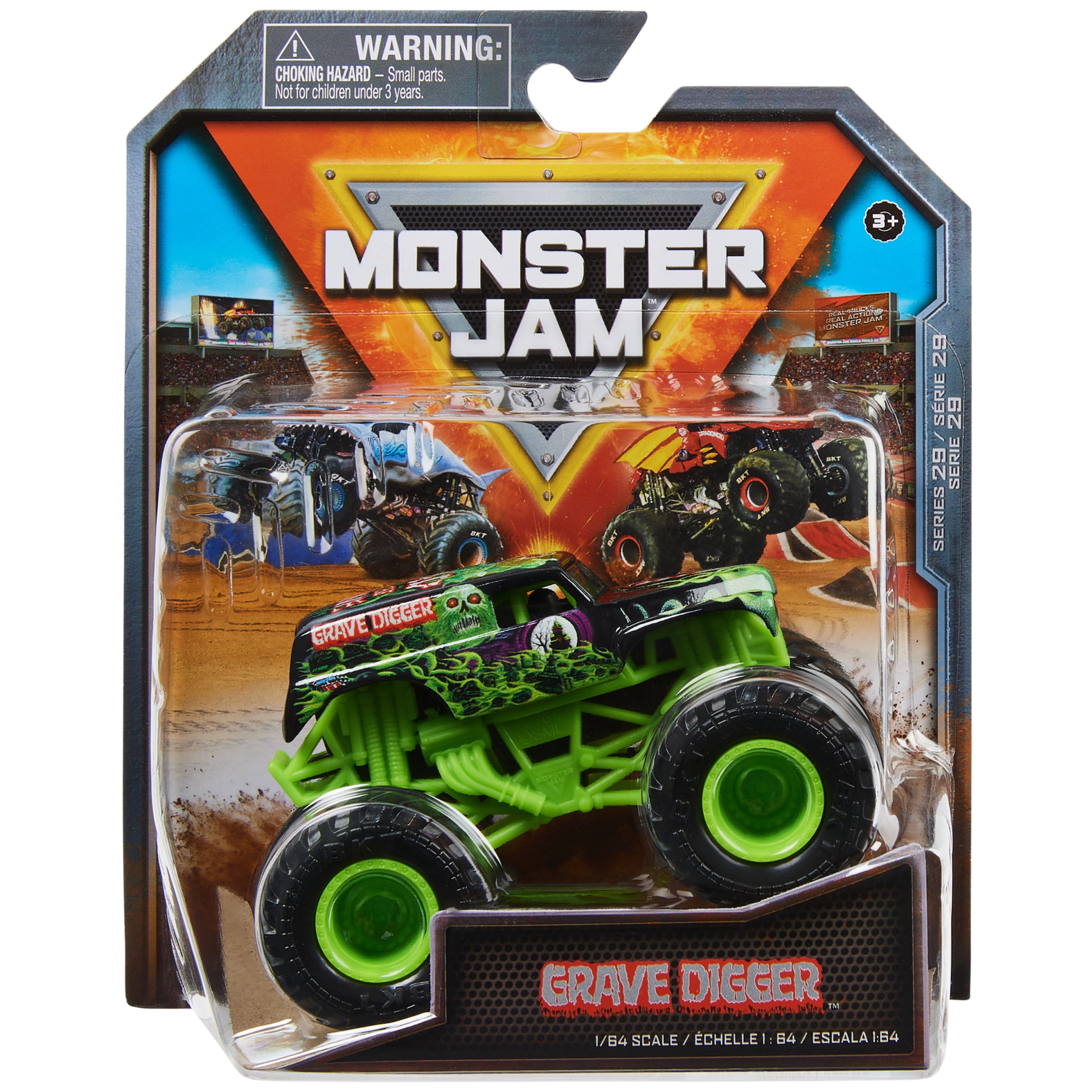 Spin Master Monster Jam Remote Control Monster Truck, Grave Digger 1:2