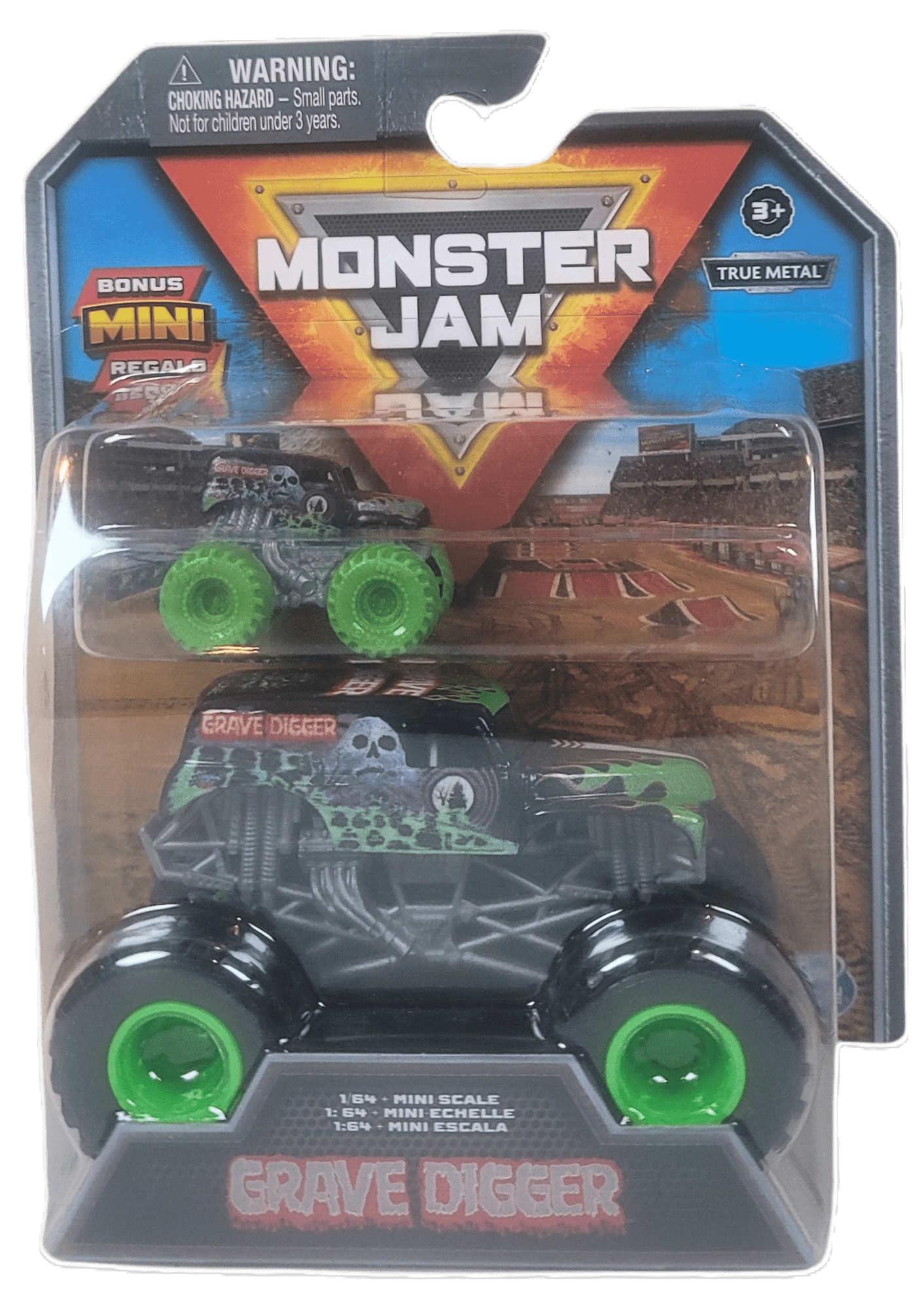 Monster Jam Grave Digger Toy Set for Indoor Playground Fun