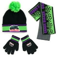 thumbnail image 1 of Monster Jam Grave Digger Beanie Scarf and Gloves 3 Piece Winter Accessory Set Newborn to One Size, 1 of 5
