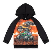 Monster Jam Grave Digger El Toro Loco Maximum Destruction Toddler Boys Fleece Pullover Hoodie Toddler to Big Kid