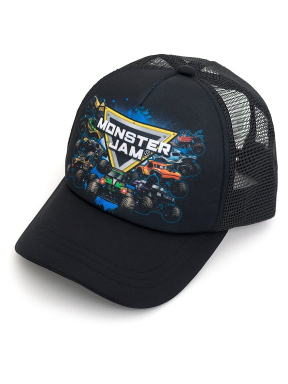 Toddler Boys' Strapback Baseball Cap Multi Truck Black