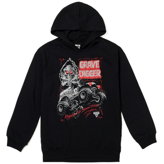 Monster Jam Grave Digger Fleece Pullover Hoodie Adult