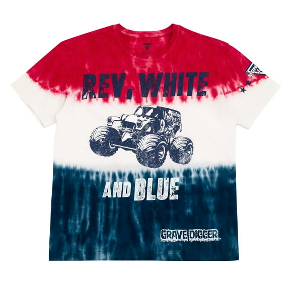 Grave Digger July 4th Matching Family T-Shirt Tie Dye Adult