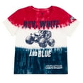 thumbnail image 1 of Monster Jam Grave Digger July 4th Matching Family T-Shirt Tie Dye Toddler to Big Kid, 1 of 5