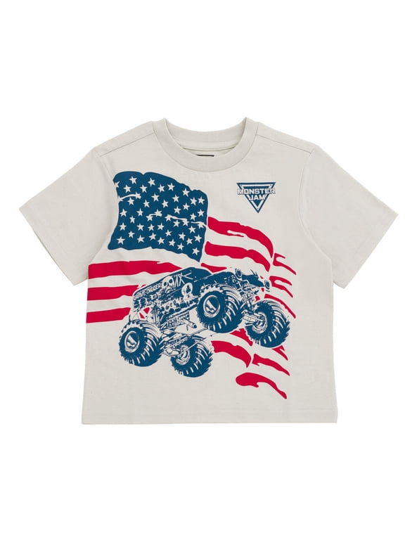 Grave Digger July 4th Matching Family T-Shirt Toddler to Big Kid
