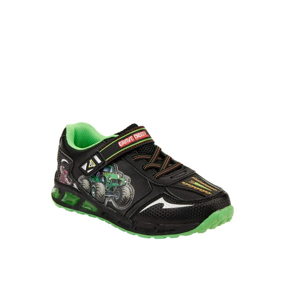 Monster Jam Grave Digger Light-up Athletic Sneaker (Toddler & Little Boys)