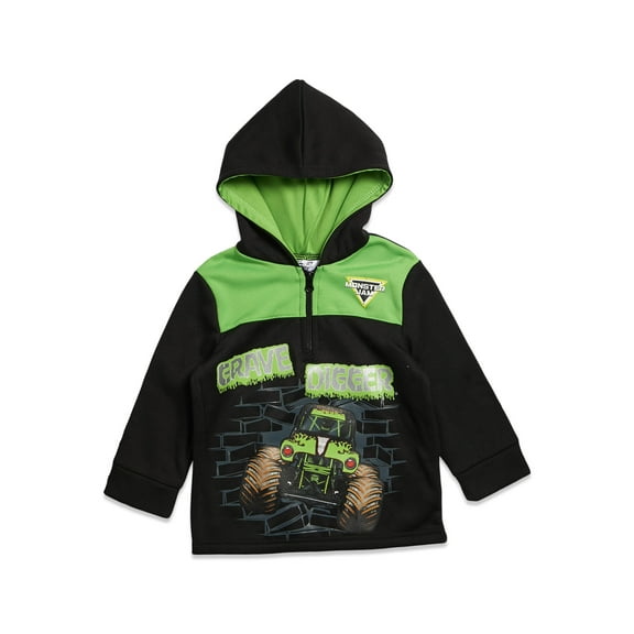 Monster Jam Grave Digger Little Boys Half Zip Hoodie 6