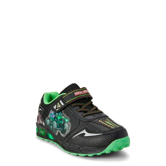 Monster Jam Grave Digger Little Boys Light-up Athletic Sneakers