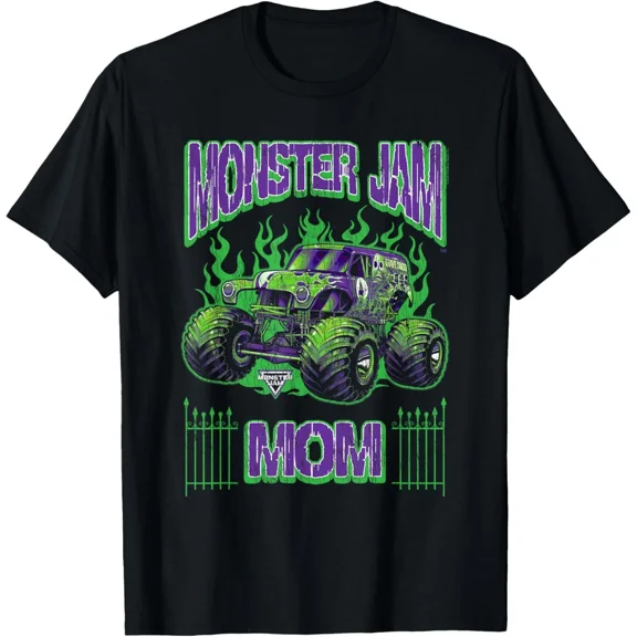 Monster Jam Grave Digger Mom Family Motorsports Truck Unisex T-Shirt up to size 5XL