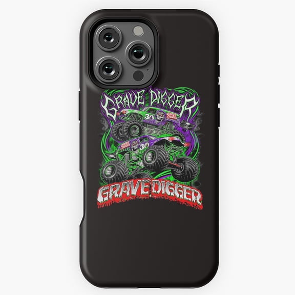 Monster Jam Grave Digger Monster Truck Phone Case for iPhone 16 15 14 13 12 11 Pro Max M5907282
