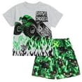 thumbnail image 1 of Monster Jam Grave Digger Monster Truck T-Shirt and Shorts Outfit Set Toddler to Big Kid, 1 of 5