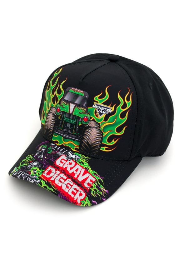Grave Digger One Size Youth Adjustable Snapback Baseball Cap Hat One Size