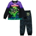 thumbnail image 1 of Monster Jam Grave Digger Pajama Shirt and Pants Sleep Set Tie Dye Toddler to Little Kid, 1 of 5