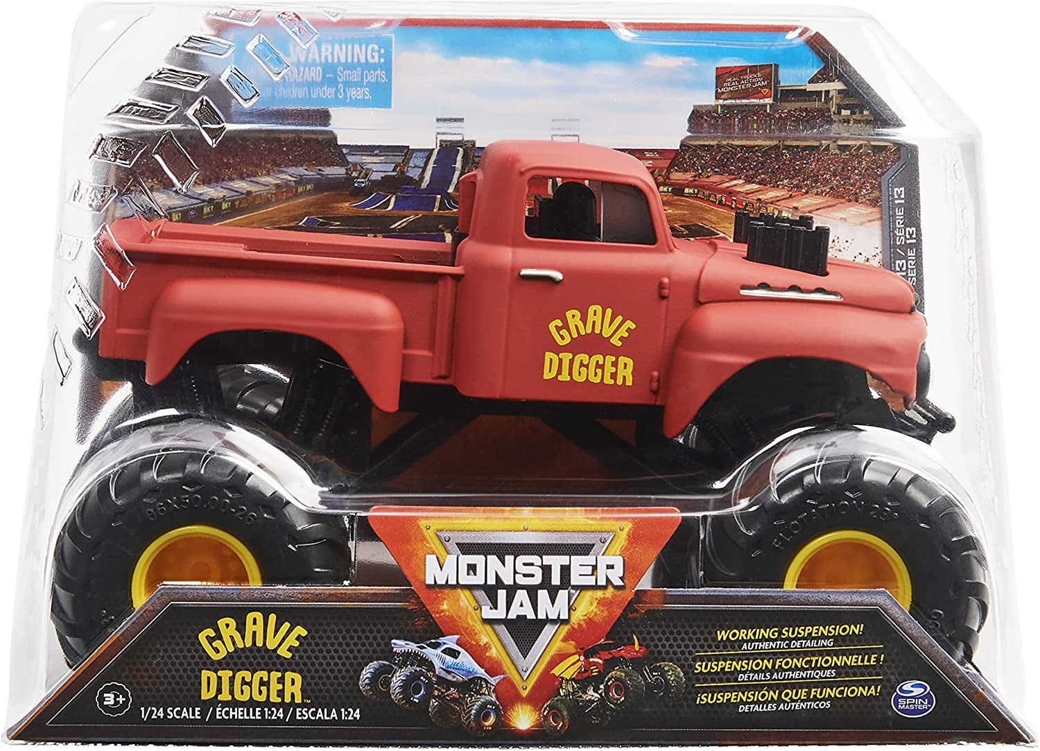 Monster Jam Grave Digger (Red) 1:24 Scale Monster Truck