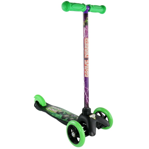 Monster Jam Grave Digger Tilt and Turn 3-Wheel Scooter