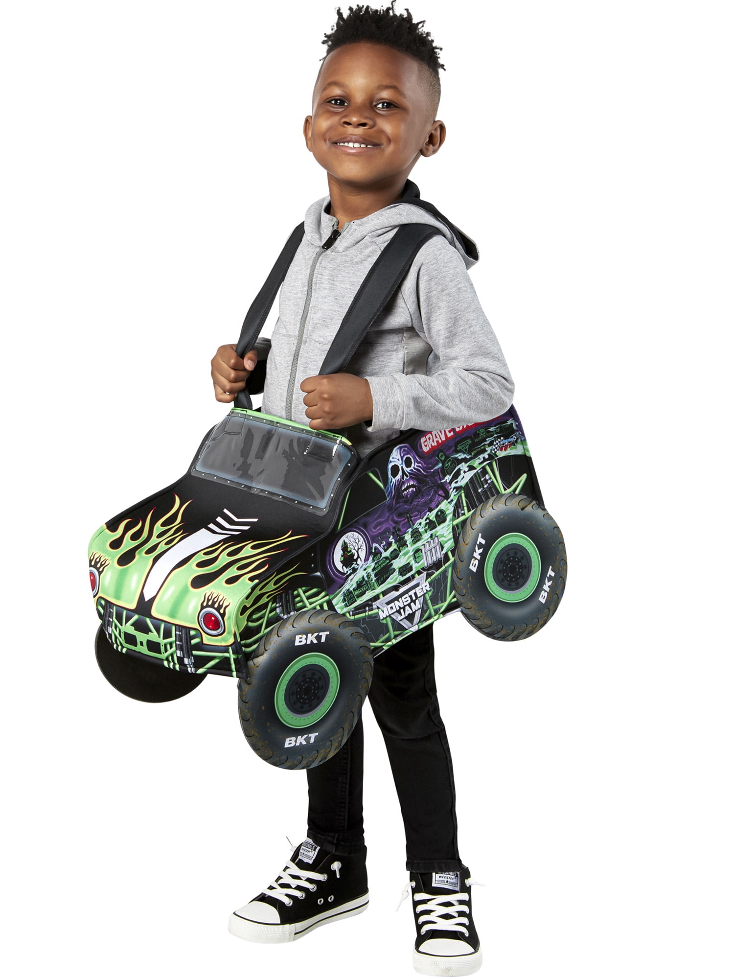 Monster Jam Grave Digger Toddler Costume Kid's Truck Driver Outfit