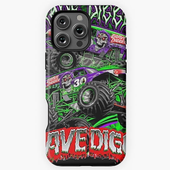 Monster Jam Grave Digger Truck Fans X1580 Phone Case Compatible with iPhone 17 16 15 14 13 12 11 Pro Max – Premium Protection