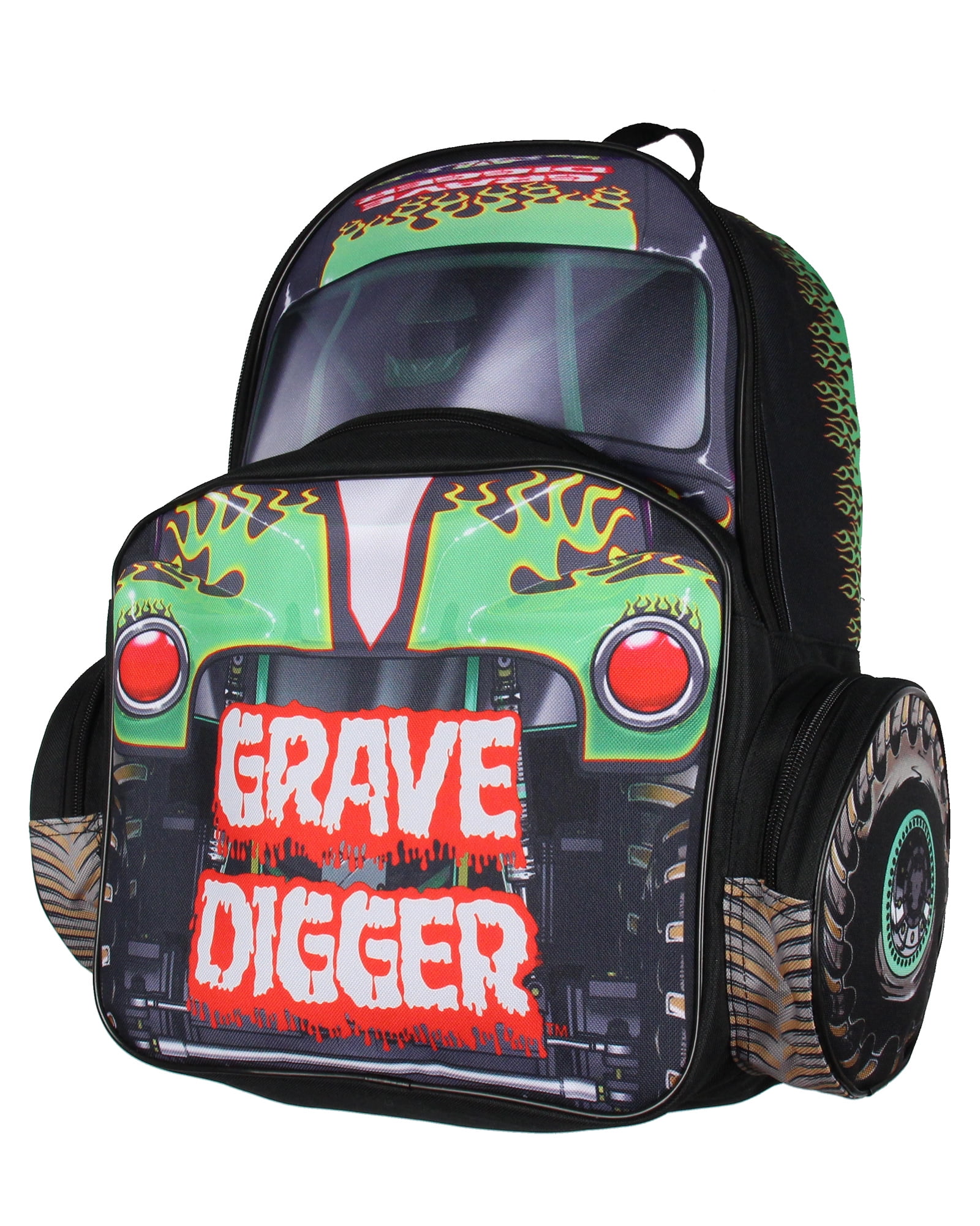 PJammy Monster Jam Grave Digger Backpack, Insulated Dual