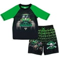thumbnail image 1 of Monster Jam Grave Digger UPF 50+ Rash Guard Swim Set, Sizes 2T, 1 of 5