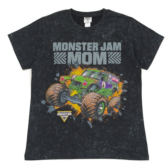 Monster Jam Grave Digger Vintage Wash Matching Family T-Shirt Adult
