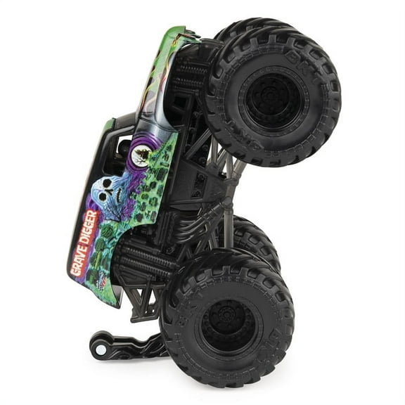 Monster Jam Grave Digger with Wheelie Bar 1:64 Scale Truck, Spectre Series 19