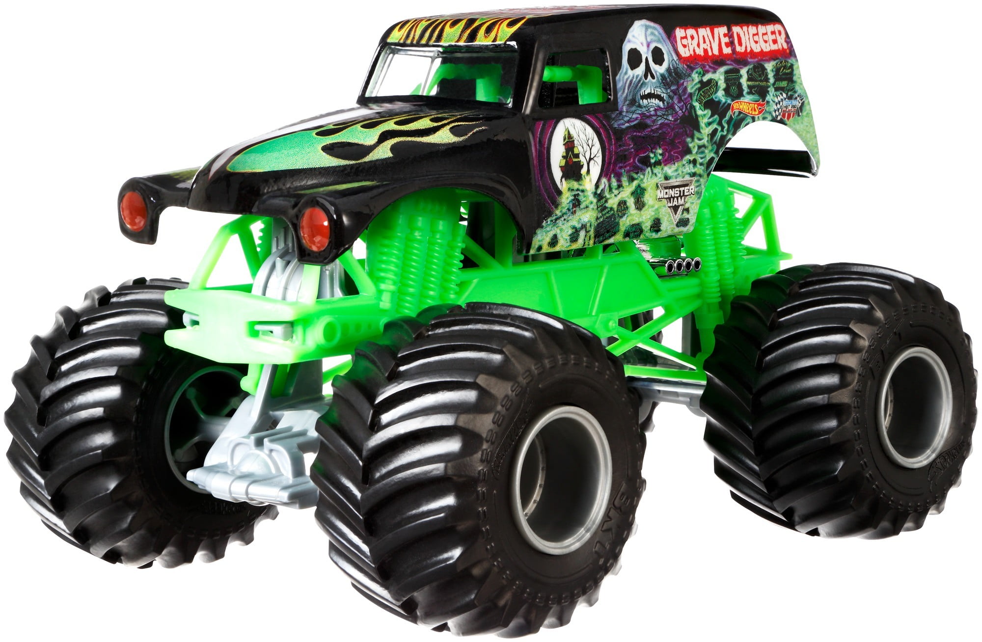 Hot Wheels Monster Trucks Oversized 1:24 Scale Diecast Neon