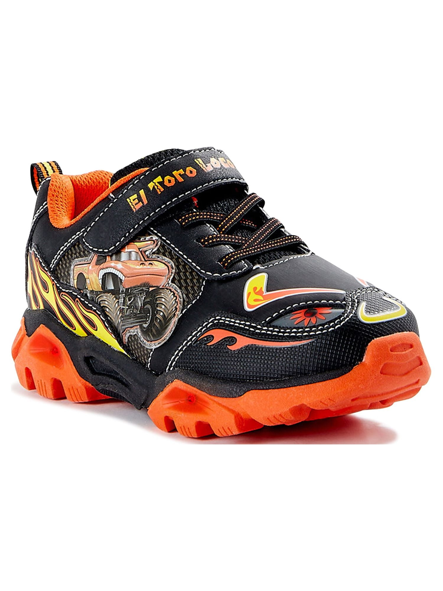 Monster Jam Little Big Boys Athletic Shoes Lightweight Black