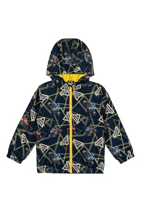 Little Boys' Zip-Up Hooded Windbreaker Jacket Navy