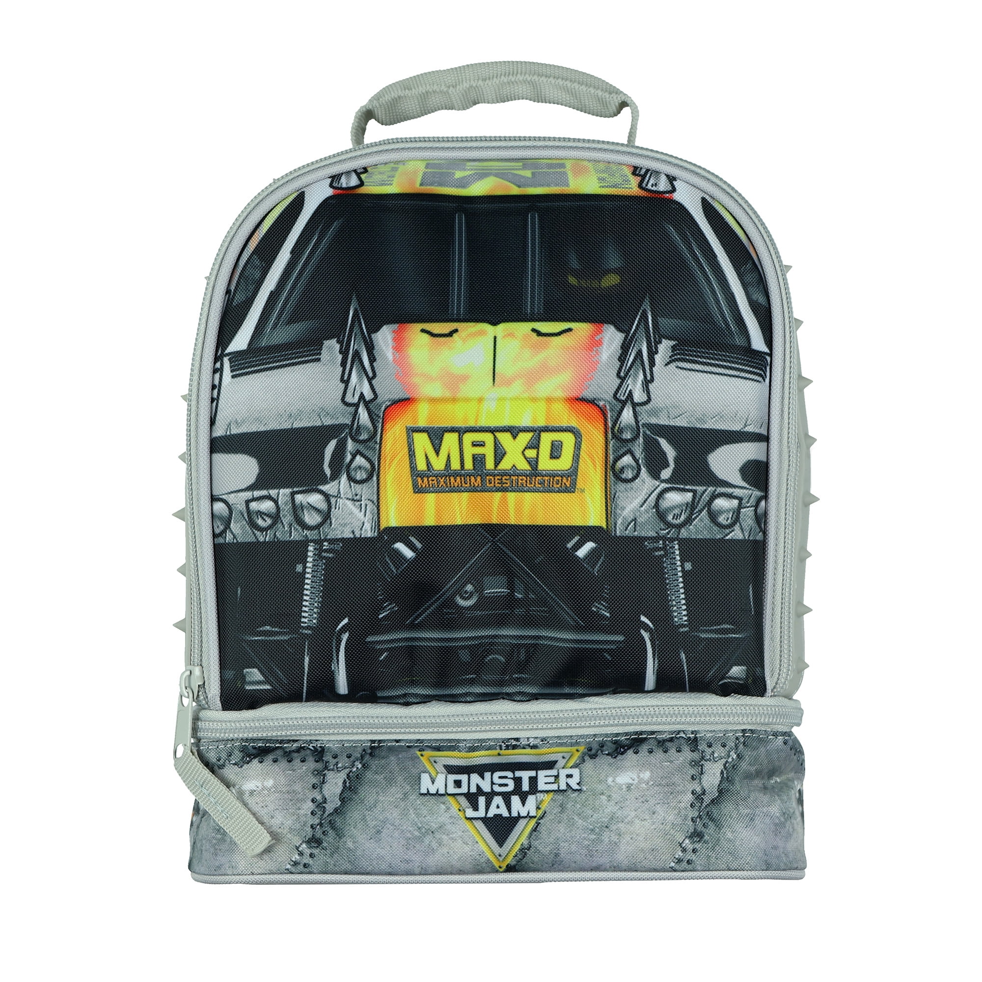 Monster Jam Lunch Bag Max-D Truck Insulated Dual Compartment Tote Bag ...