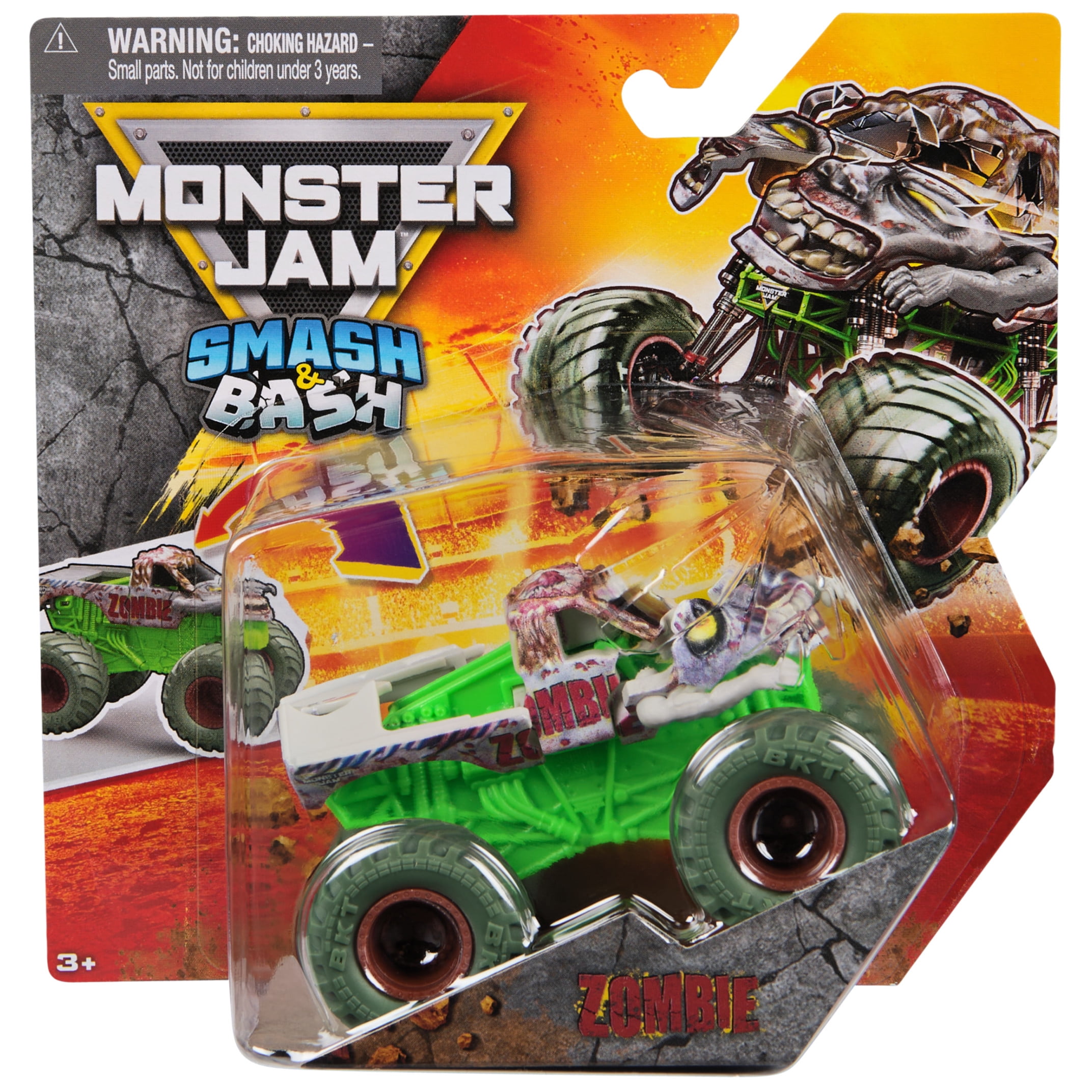 Monster Jam Smash & Bash Zombie, 1:64 Scale - Walmart.com