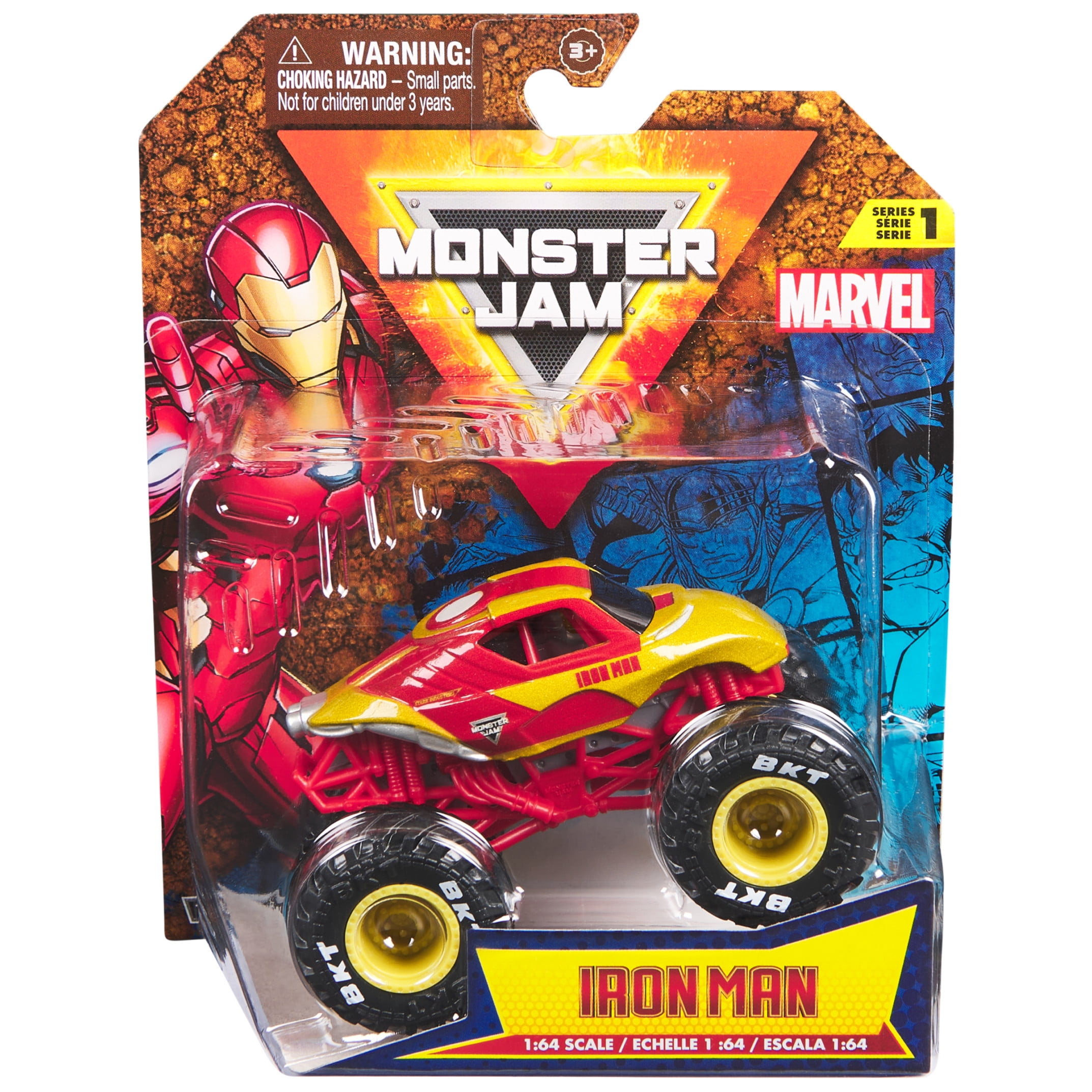 超激安 Jam, Monster Marvel Truck Monster Man Iron Official 乗用車