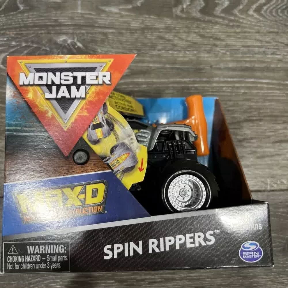 Monster Jam Ripper Monster Jam, Max D Monster Truck 1:43 Scale Spin Ripper Cord Activated ...