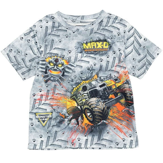 Monster Jam Maximum Destruction Big Boys T-Shirt Toddler to Big Kid