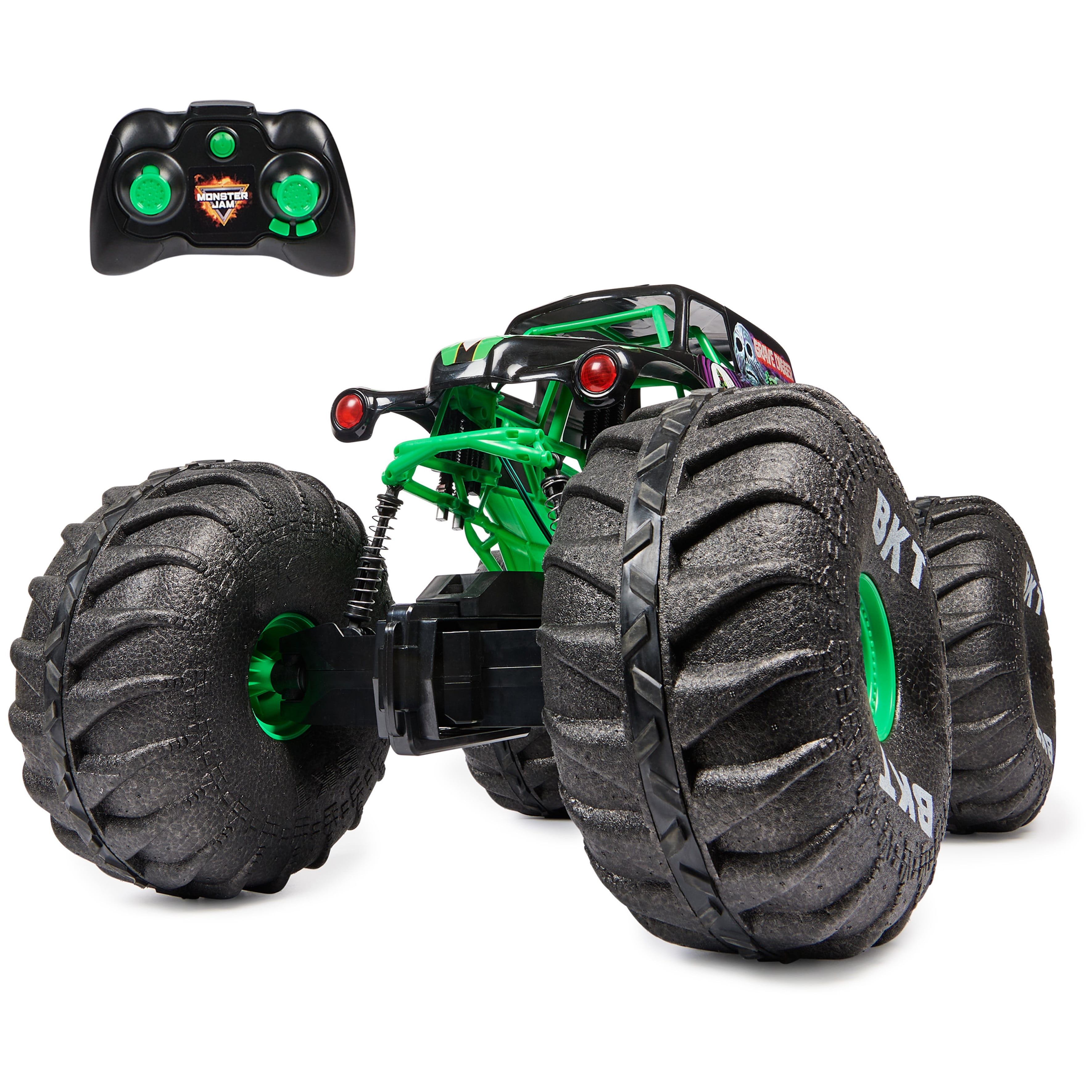 Monster Jam, Monster truck tout-terrain radiocommandée Mega Grave Digger  officiel, échelle 1:6 