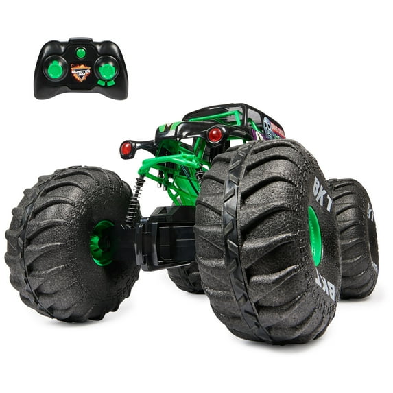 Monster Jam, Mega Grave Digger All-Terrain Remote Control Monster Truck, 1:6 Scale