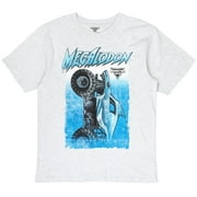 Monster Jam Megalodon Mens T-Shirt Megalodon Gray Large