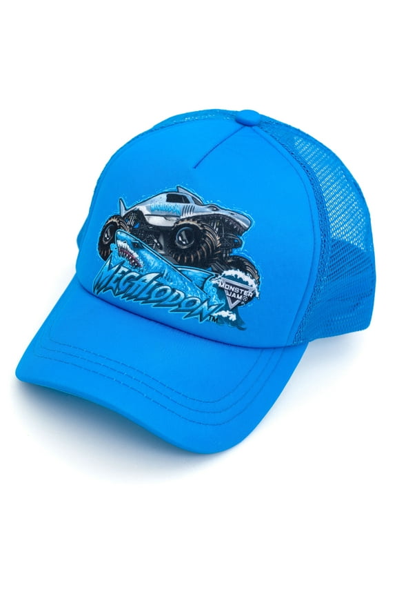 Megalodon One Size Youth Mesh Adjustable Snapback Baseball Cap Blue OS Youth