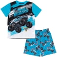 thumbnail image 1 of Monster Jam Megalodon Pullover Pajama Shirt and Shorts Sleep Set Toddler to Little Kid, 1 of 5
