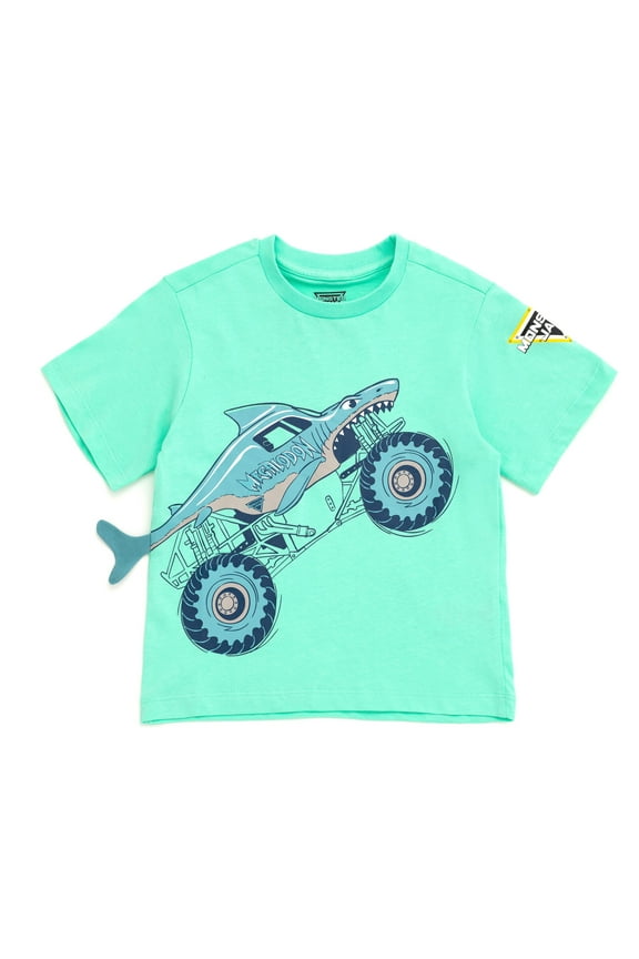 Megalodon Truck T-Shirt Toddler to Little Kid
