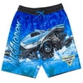 thumbnail image 1 of Monster Jam Megalodon UPF 50+ Swim Trunks Bathing Suit Toddler to Little Kid, 1 of 5