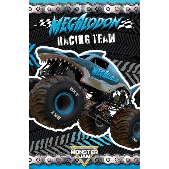 Monster Jam - Megladon Wall Poster, 14.725" x 22.375"