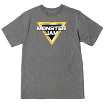 Monster Jam Mens T-Shirt Logo Grey X-Large