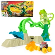 Monster Jam Mini Jams, Cobra s Crazy Escape Playset with 2 Monster Trucks