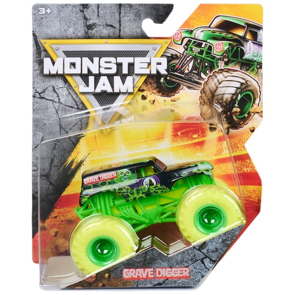 Monster Jam Grave Digger Monster Truck, 1:64 Scale