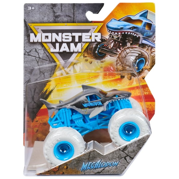Monster Jam Megalodon Monster Truck, 1:64 Scale