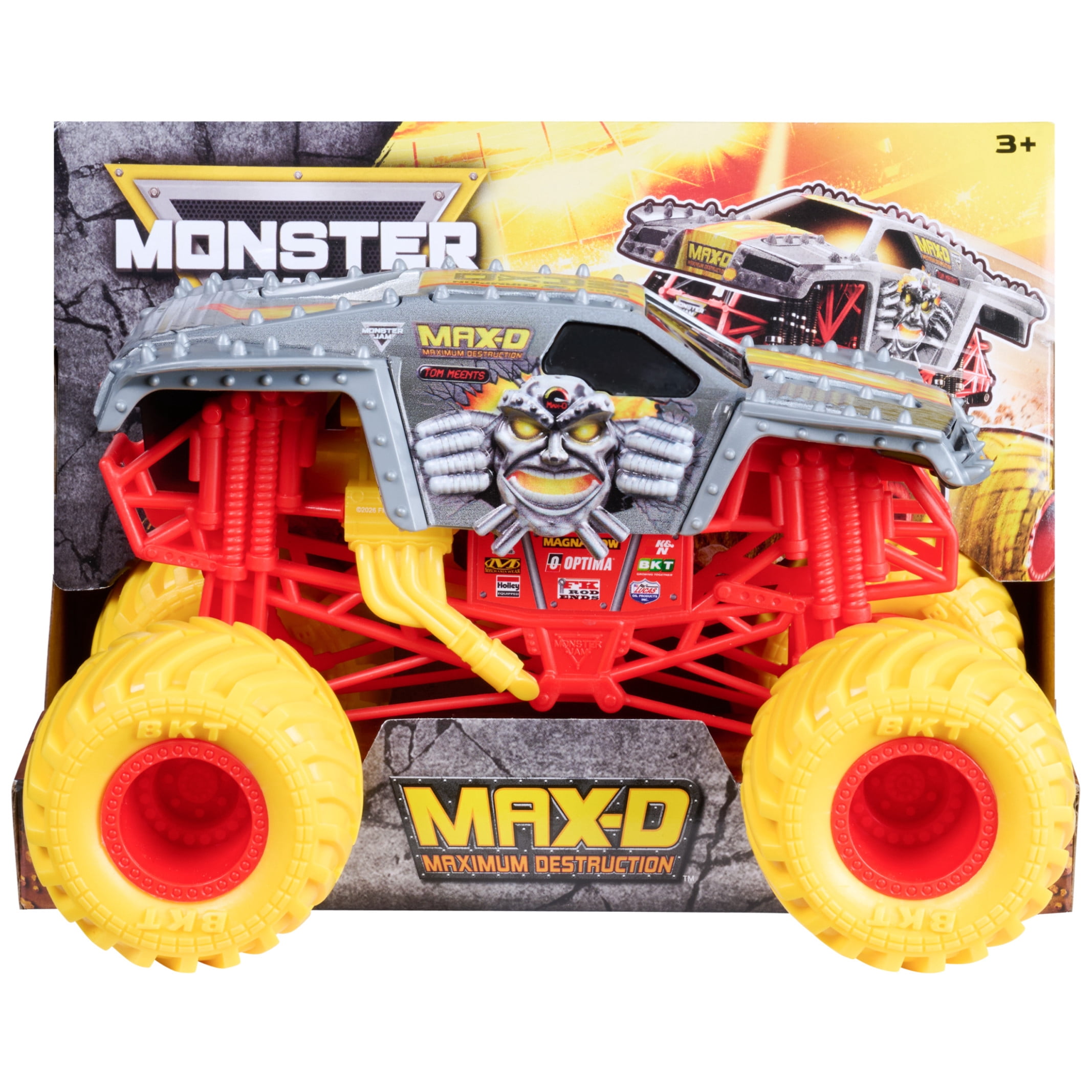 Monster Jam Max D Collectible Monster Truck, 1:24 Scale