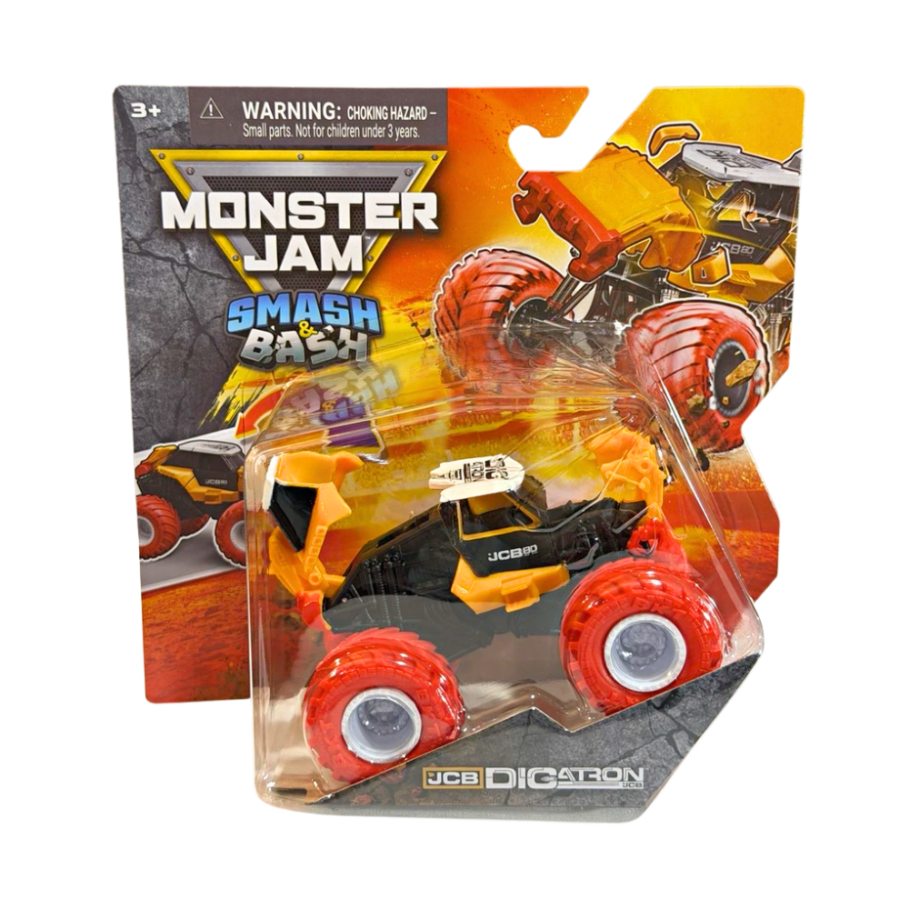 Monster Jam JCB Digatron Smash & Bash 1:64 Monster Truck, Series 4