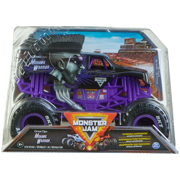 HotWheels ホットウィール　1/24 モンスタージャム MOHAWK Monster Jam Mohawk Warrior 1:24 Play Vehicle for Daycare Use