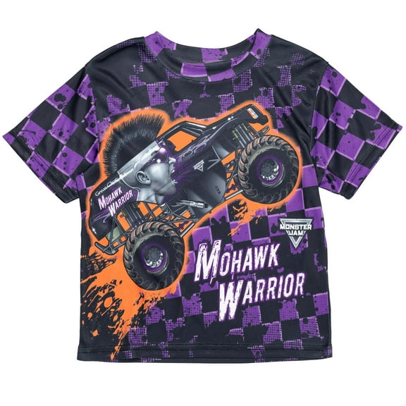 Monster Jam Mohawk Warrior Little Boys T-Shirt Toddler to Big Kid